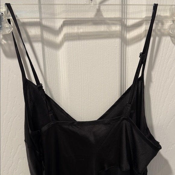 French Connection Black Satin Dress - Picture 6 of 9